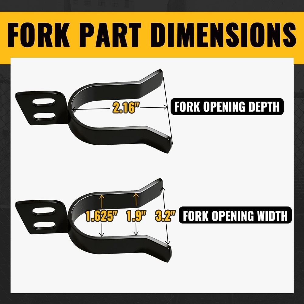 Durable 1-5/8" Chain Link Gate Latch - Black Powder Coated Security Solution