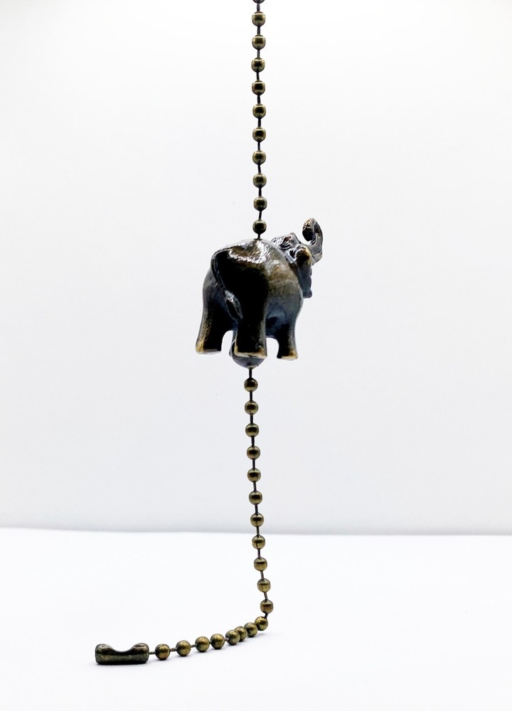 Lamp Parts-Fan/Socket PULL CHAINS-Animal Designs w/#6 Beaded Chain (1 Pc.)