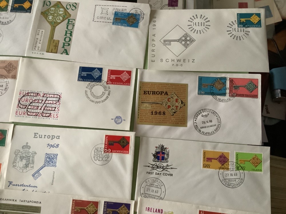 Europa mixed European 1968 postal covers 18 items Ref A2249