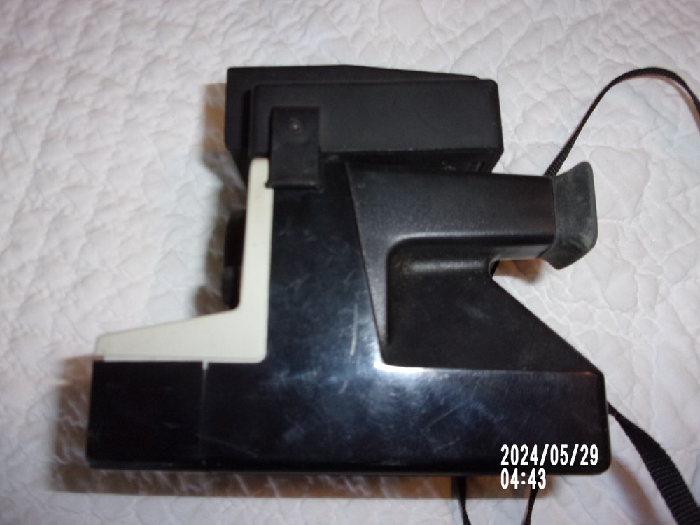 Polaroid One Step Land Camera BC Series Rainbow Stripe SX-70 With Flash Strobe.