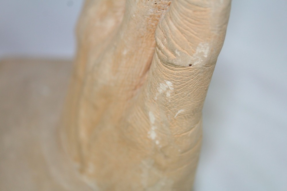 Plaster bookends Reading Hands