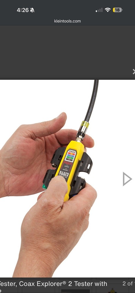 VDV512-101Cable Tester, Coax Explorer® 2 Tester with Remote Kit
