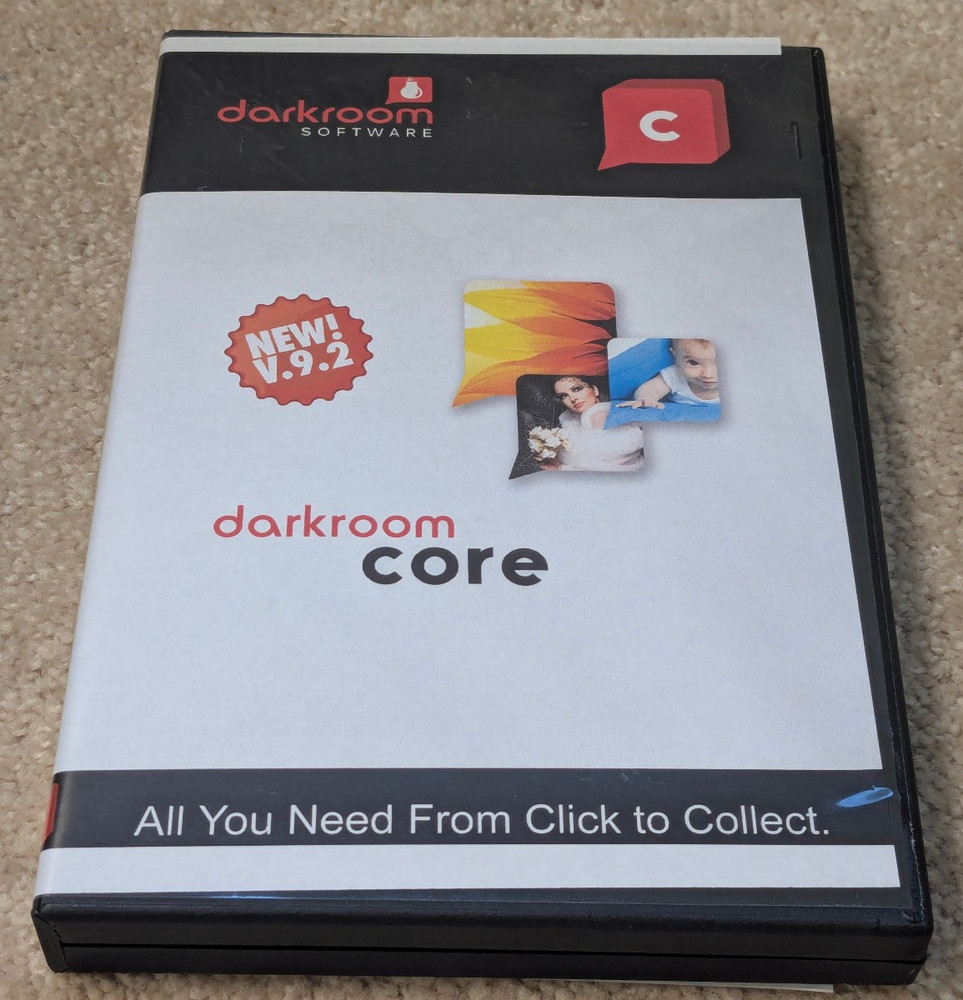 DARKROOM Software Core edition 9.2  CD & case only - No USB - No dongle