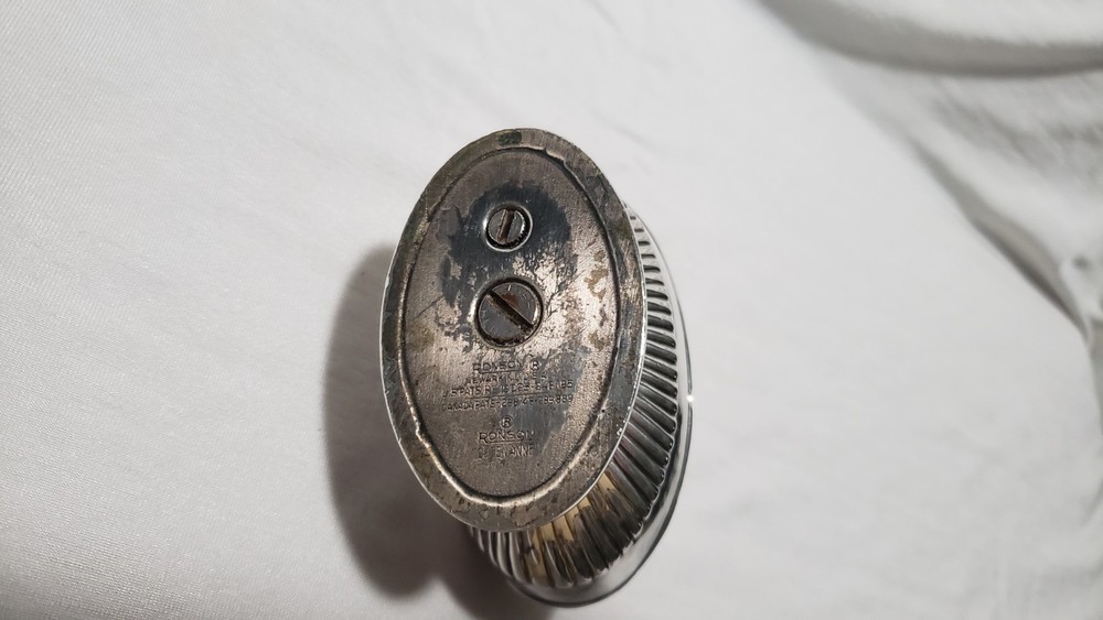 Ronson Queen Anne Table Lighter Tall Silver Tone Vintage Untested