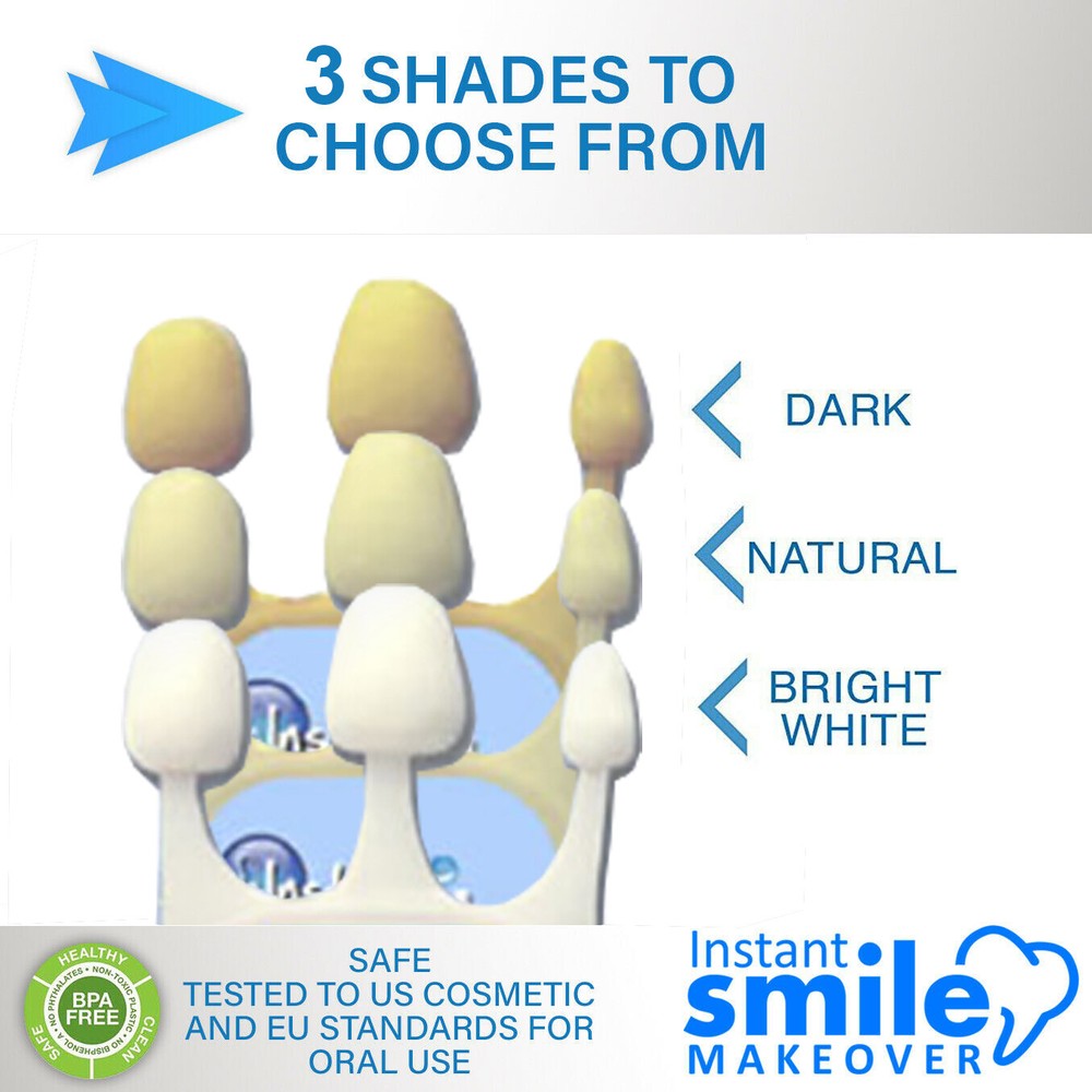 Instant Smile Makeover Select A Tooth Temporary Replacement Kit - All 3 Shades!
