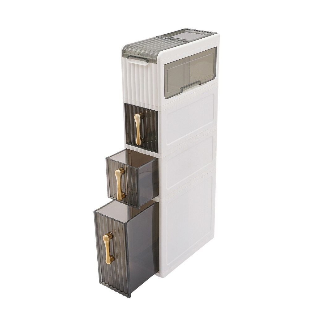 Stylish Bathroom Floor Cabinet with Large Capacity & Space-Saving Design