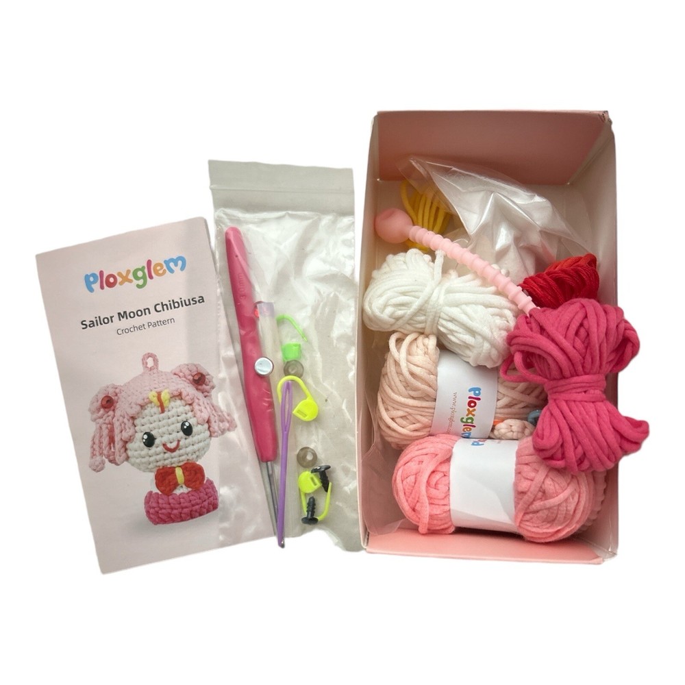 Crochet Kit for Beginners – Starter Set w/ Yarn & Video Tutorials – DIY Craft