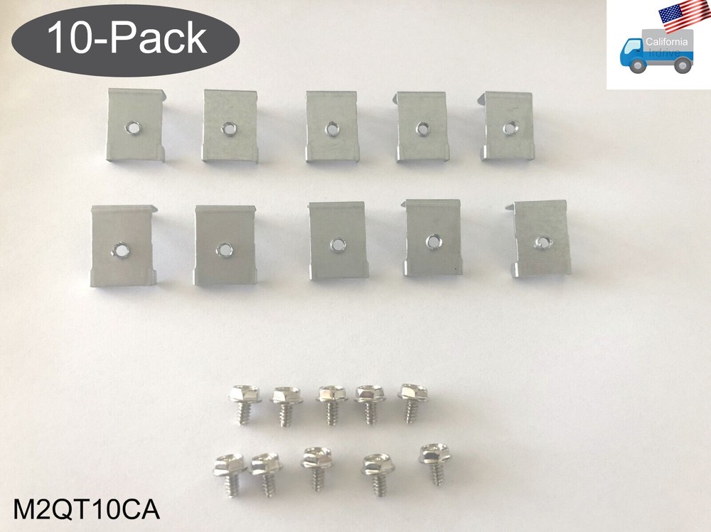 10-pack: Hinge Lock & Screw Kit to Secure Desktop PC Tower Case Side Panel/Cover
