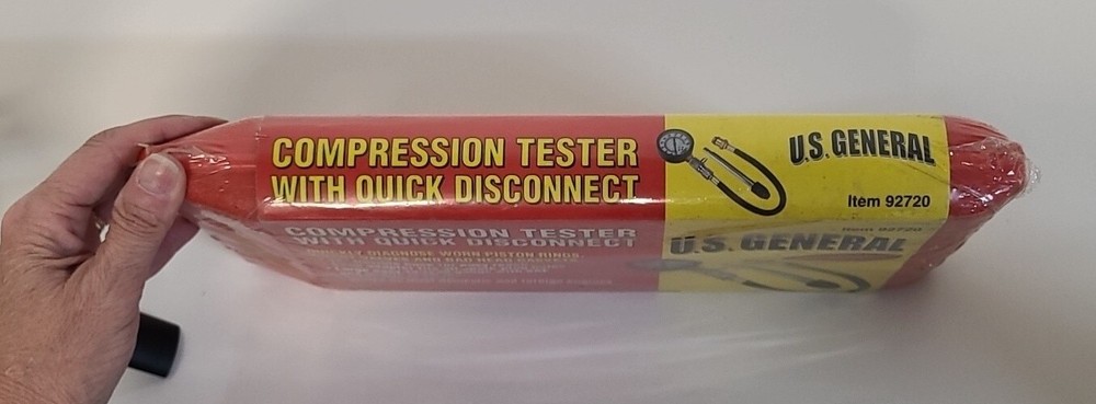 U.S. General Compression Tester With Quick Disconnect 92720 Sealed