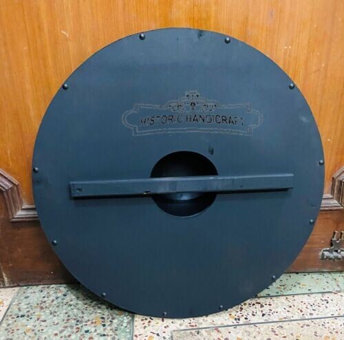 Authentic Viking Shield Medieval Black Snake Ouroboros Battleworn Shield