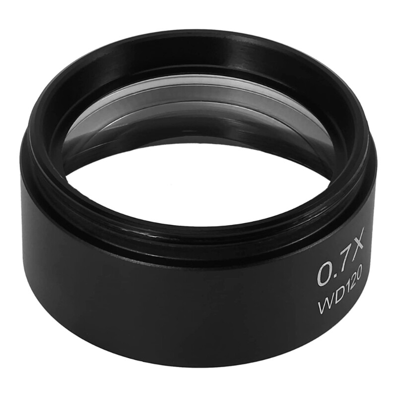 WD120 0.7X Microscope Auxiliary Objective Lens 48mm Thread Microscope Accessory