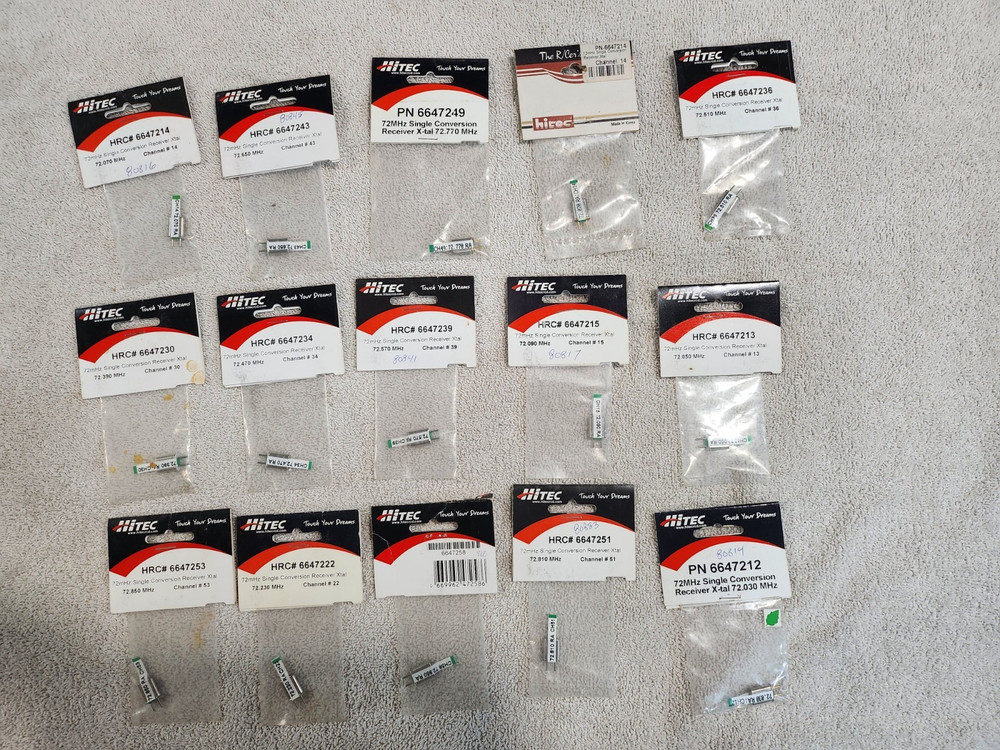 Hitec single conversion crystal " lot " 72mhz