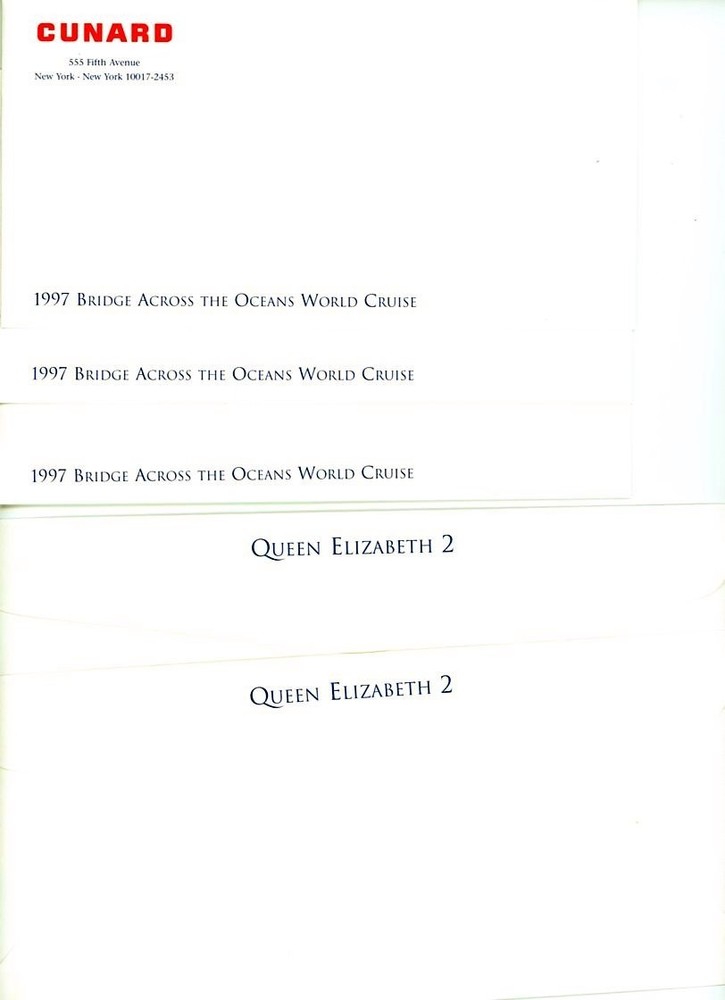 Various Cruise LInes assorted stationary & envelopes, see items in description