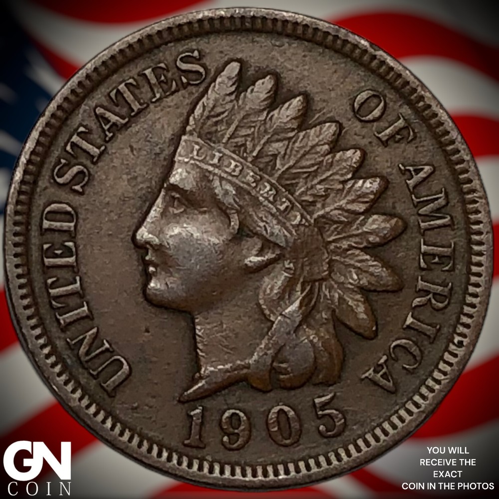 1905 Indian Head Cent Penny X0926