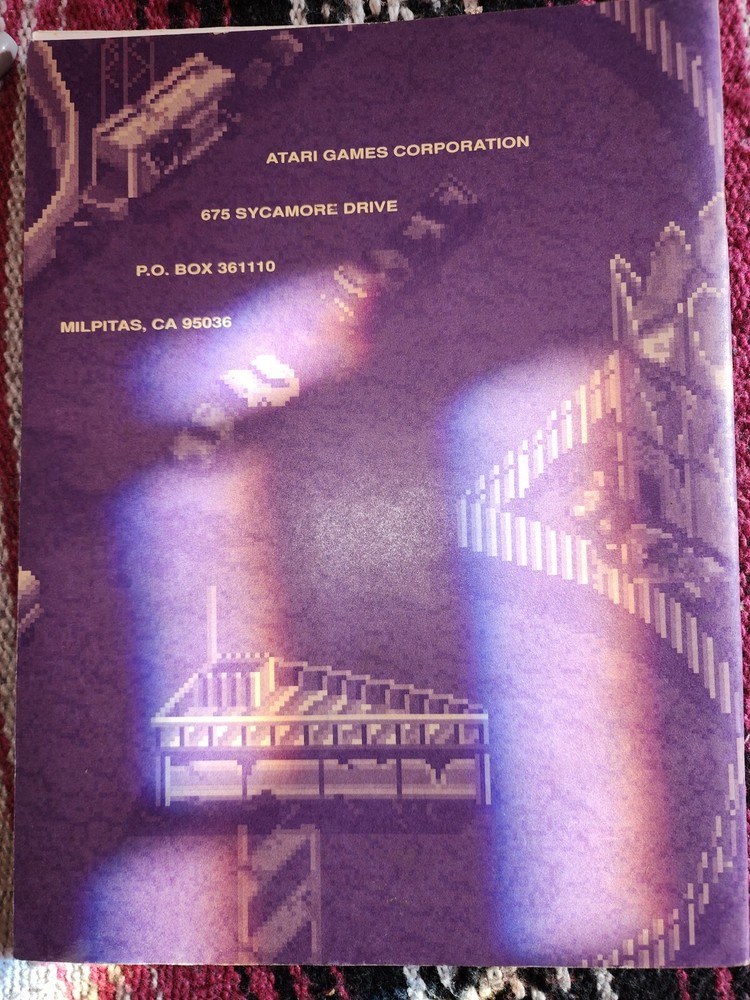 Badlands Arcade Manual Atari