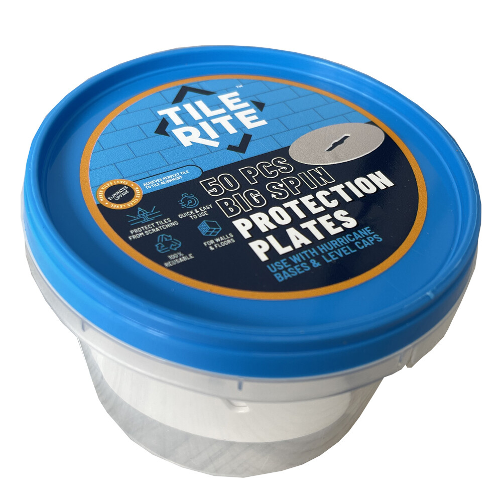 50 x BIG SPIN Hurricane Protection Plates – Reusable Tile Scratch Guards