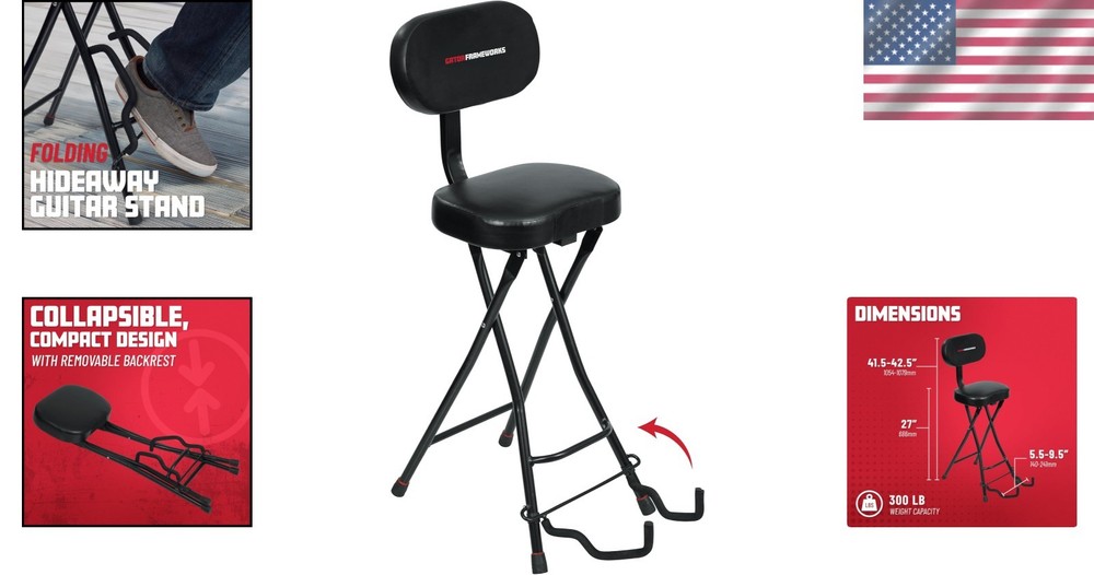 Portable Guitar Seat Stand