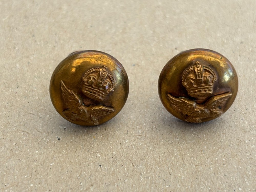 WW2 ROYAL AIR FORCE, RAF SHOULDER BOARD BUTTONS (Extra Long Shank)