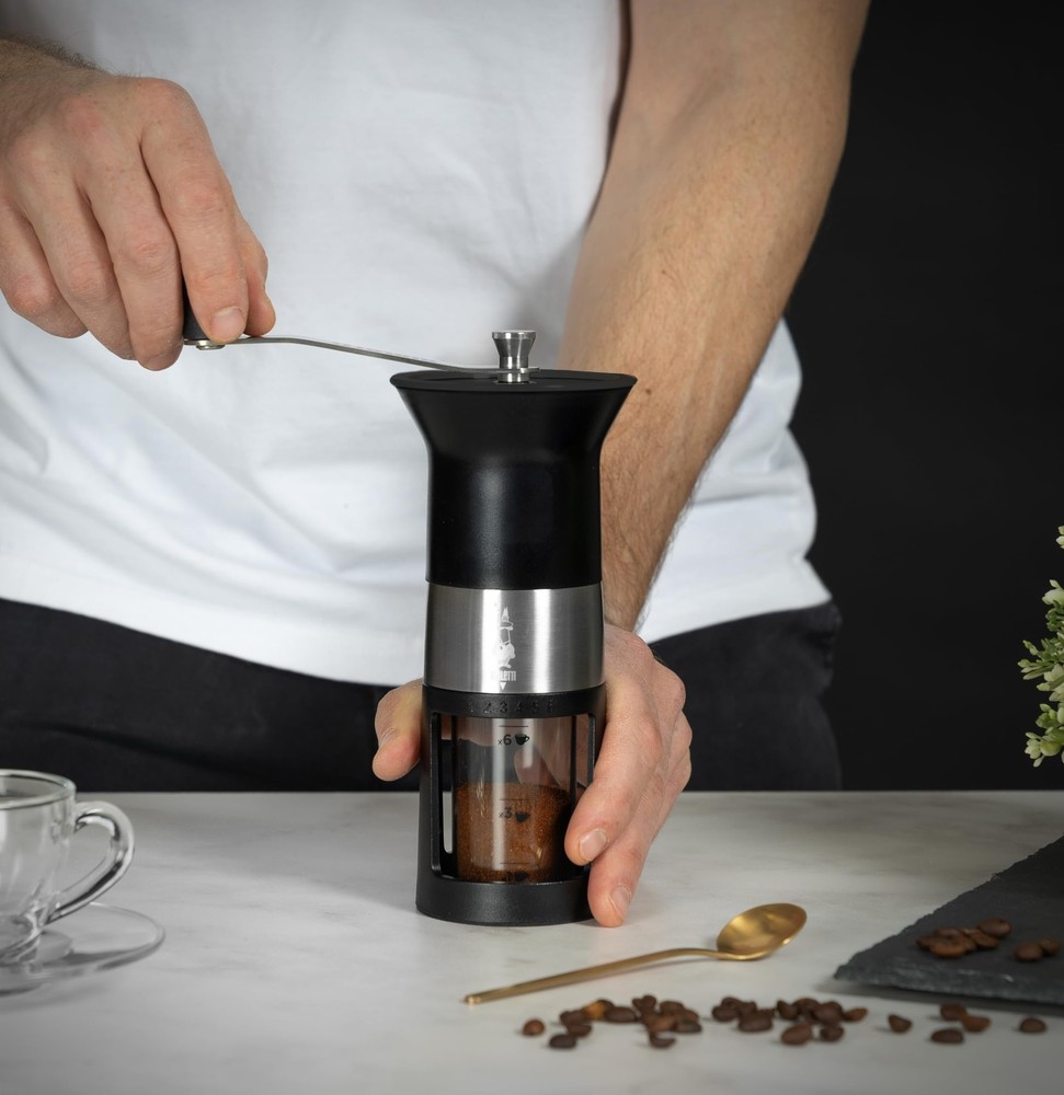 Bialetti Manual Coffee Grinder Steel Black