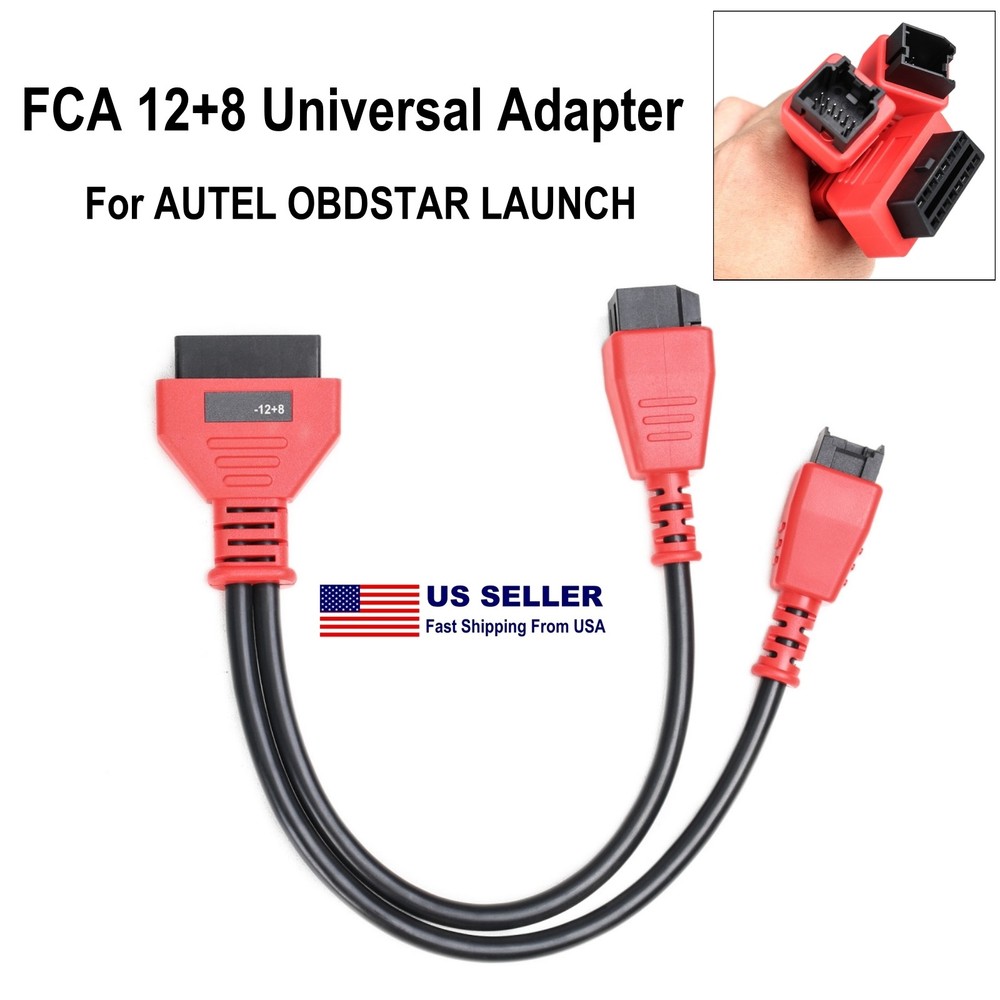 FCA 12+8 Pin OBD2 Connector Cable Adapter Security Gateway Module Bypass Cable