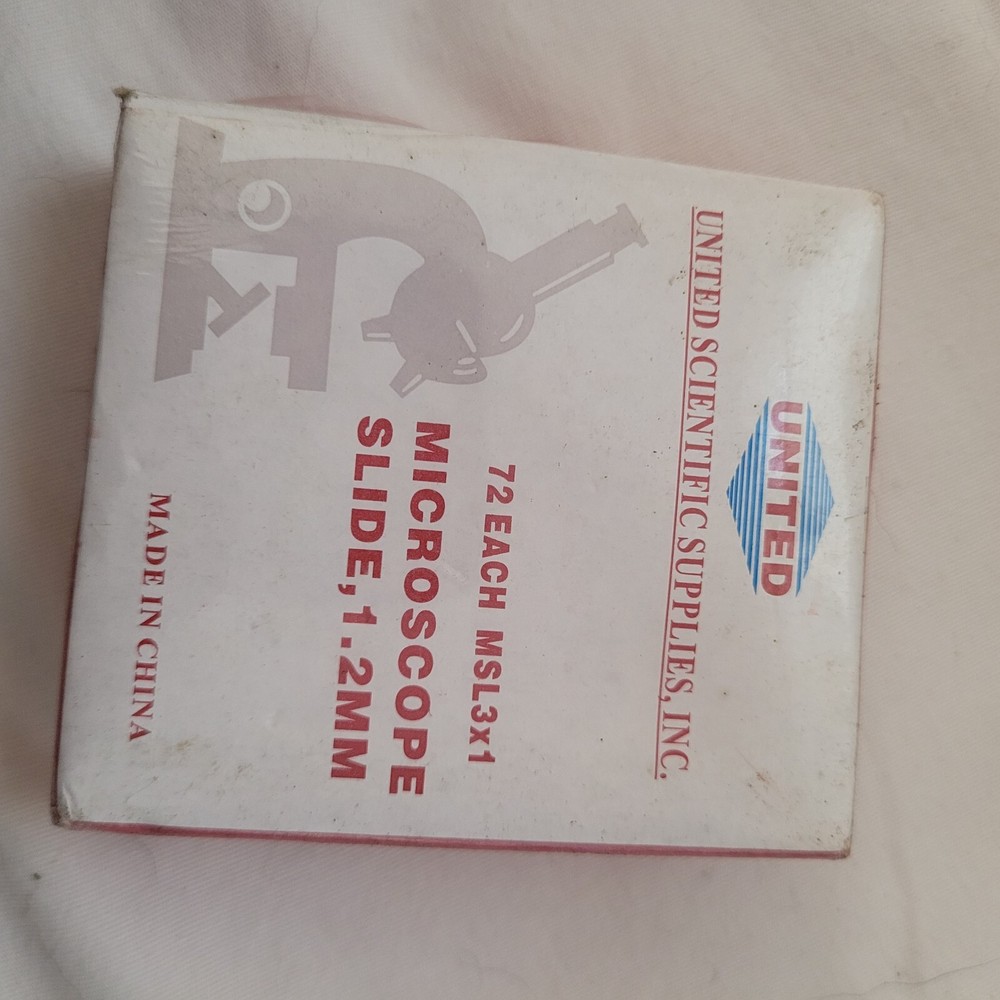 72 Blank Microscope Slides Clear Glass With Ground Edges