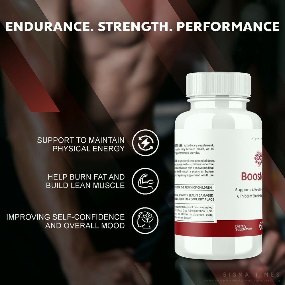 (3 Pack) Boostaro, Boostaro Male Capsules, Boostaro Supplement