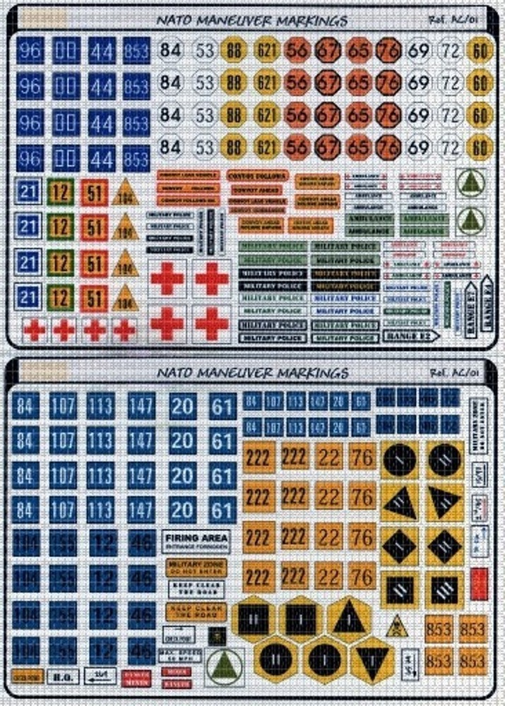 NATO MANEUVER MARKINGS 1/35
