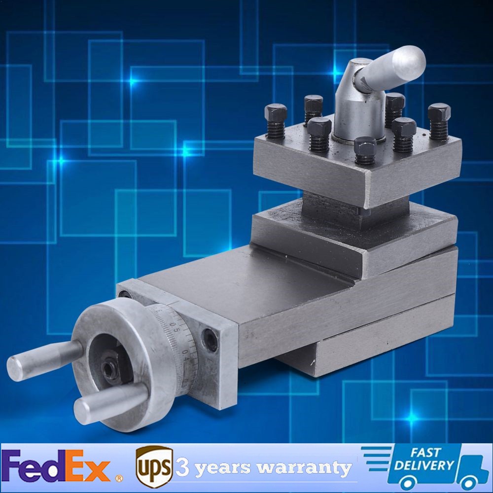 Mini Lathe Tool Post Assembly Holder – Quick Change Cast Iron Accessory