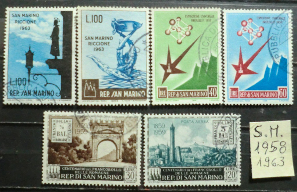 San Marino.3 complete set used as pictured