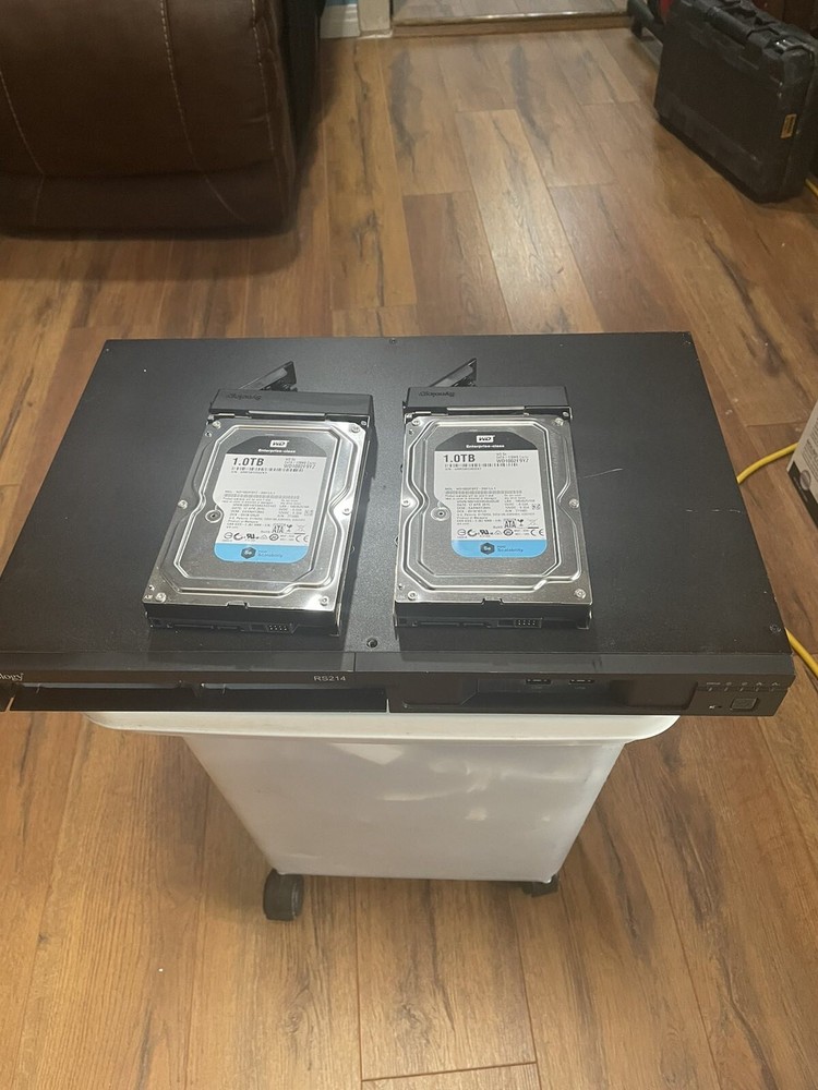 SYNOLOGY RS214 NAS NETWORK ACCESS SERVER / 8TB (2X 4TB) WD RED - Working