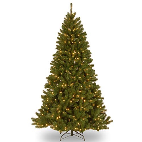 NATIONAL TREE 7.5FT PRE-LIT NORTH VALLEY SPRUCE ARTIFICIAL - Scratch & Dent