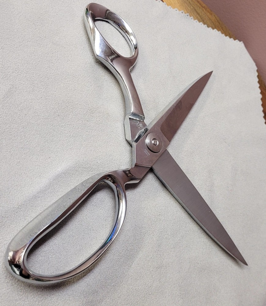 Gingher 10 inch Upholstery Shears Scissors Chrome