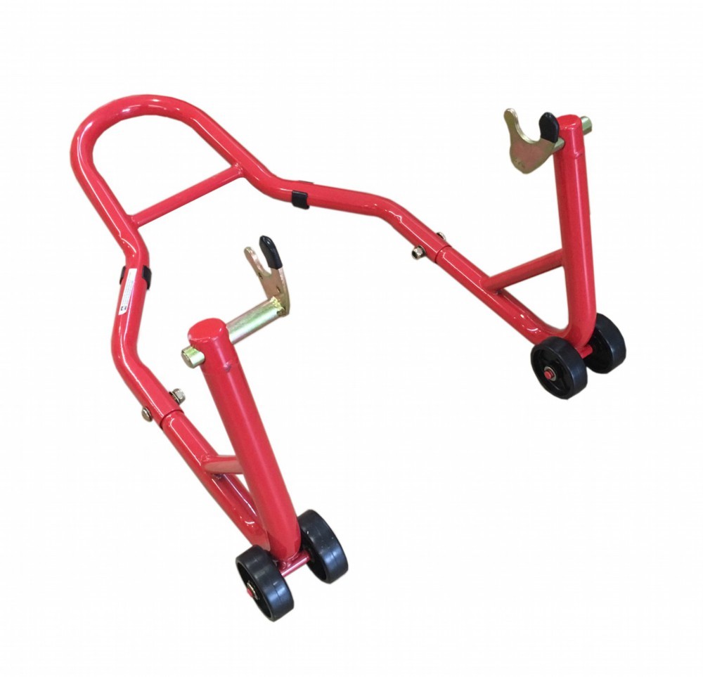 Xtron Motorcycle Rear Fork Paddock Wheel Lift Stand with V-Adapters