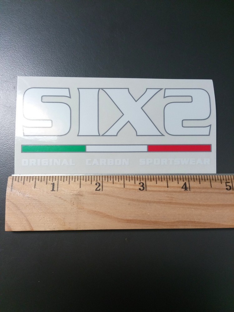 4.75" SIXS Decal/Sticker White/Green/Red