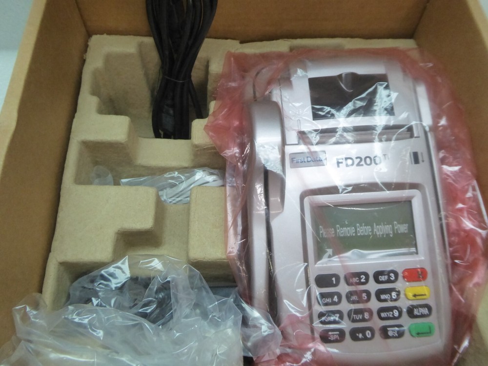 First Data FD200ti Touch Screen Credit Card Terminal