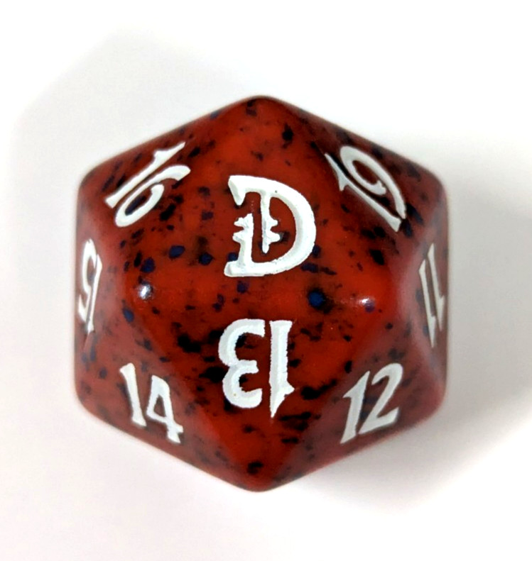 Magic the Gathering MTG Red Deckmasters Spindown Dice