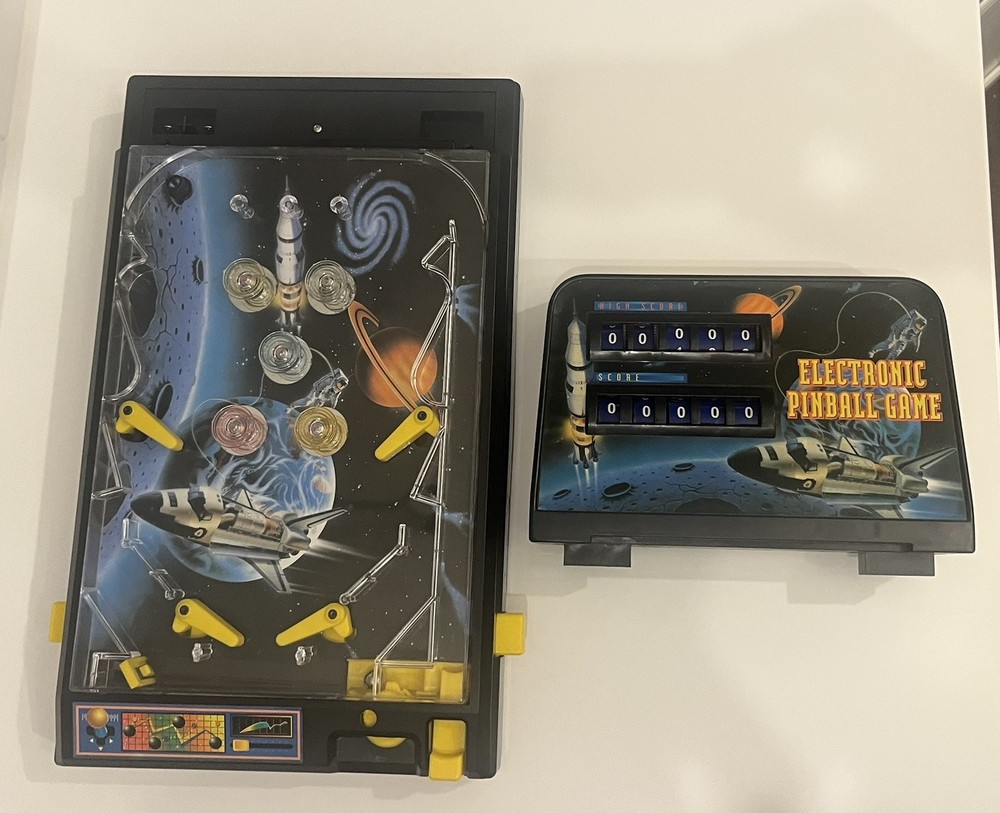VTG Space Shuttle Adventure Digital Pinball Machine Electronic Table Top w/ Box