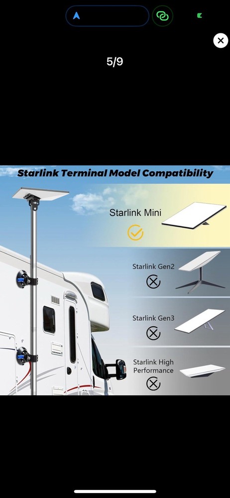 Statlink Mini Pole Mount, Lymorexan 8ft Mounting Kit