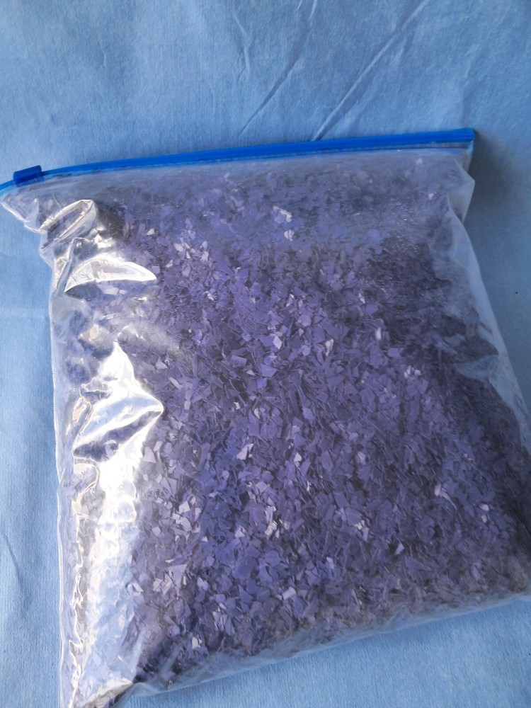 5 Lbs Blue Vinyl Chips/Flakes for Epoxy Floor Coatings & craft projects
