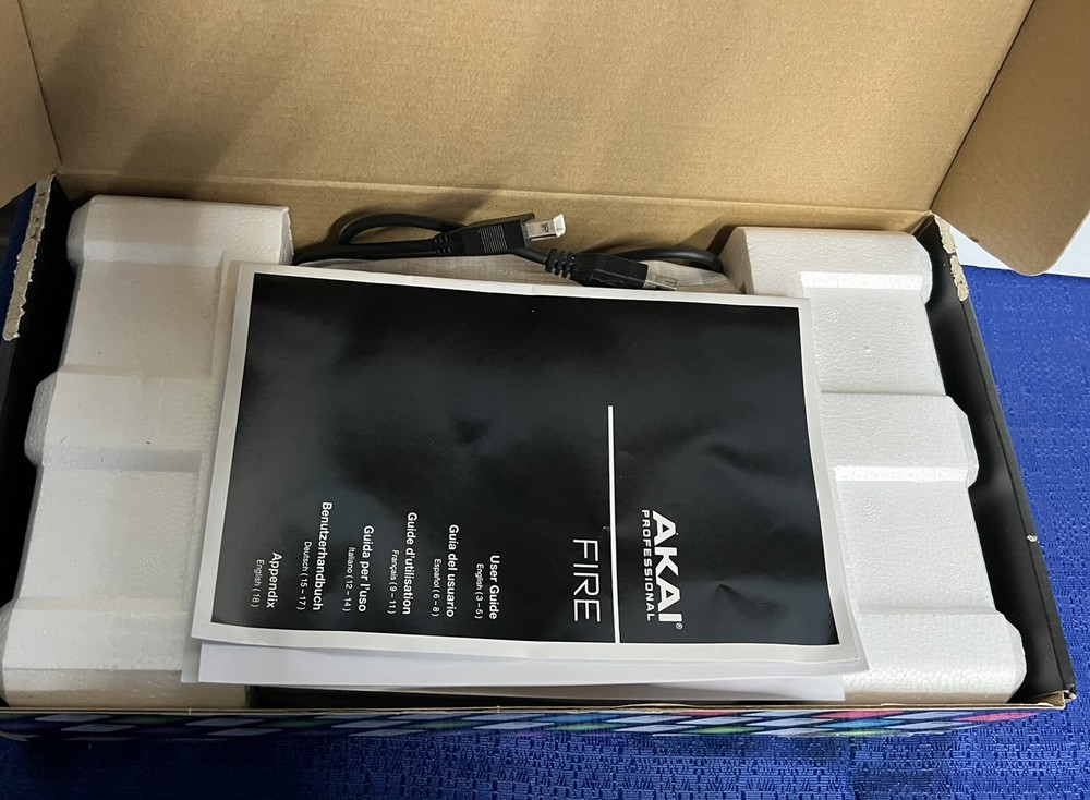 Akai Professional Fire FL Studio USB Midi Pad Controller Open Box