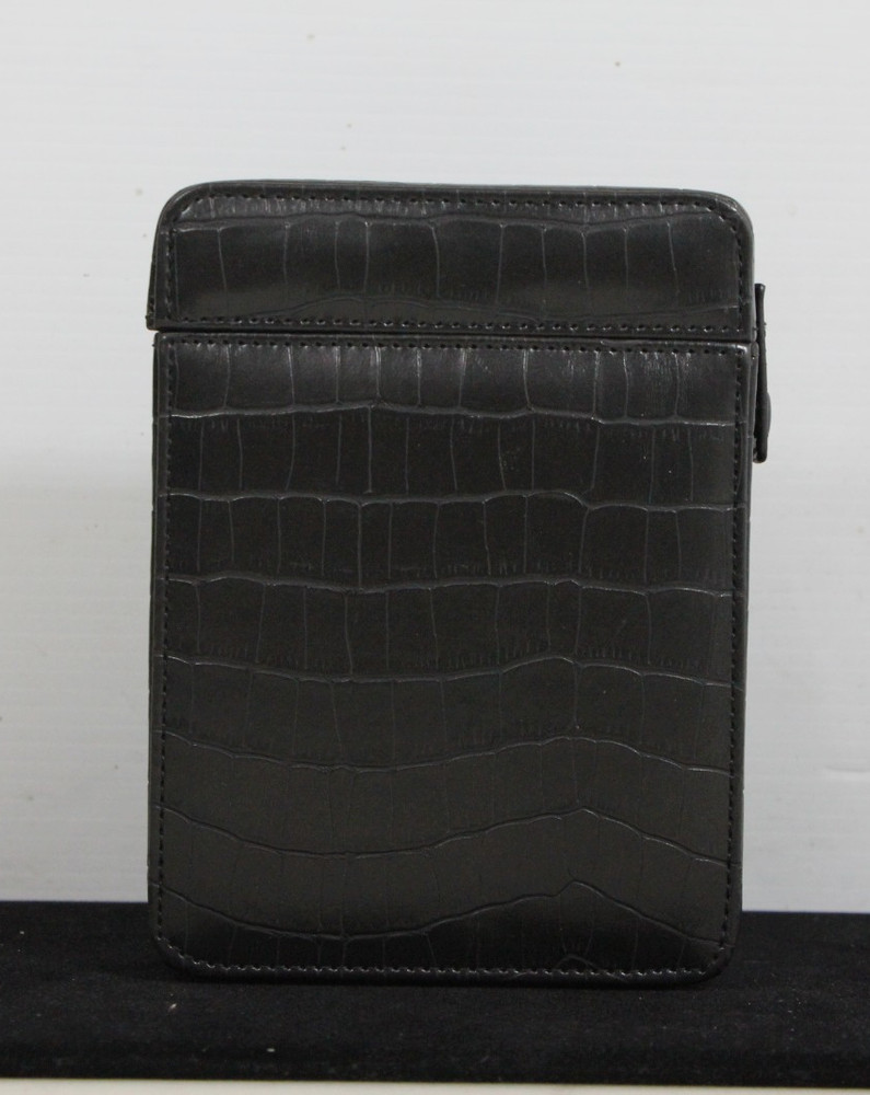 Black - Alligator Design - Watch Case - 2 Piece