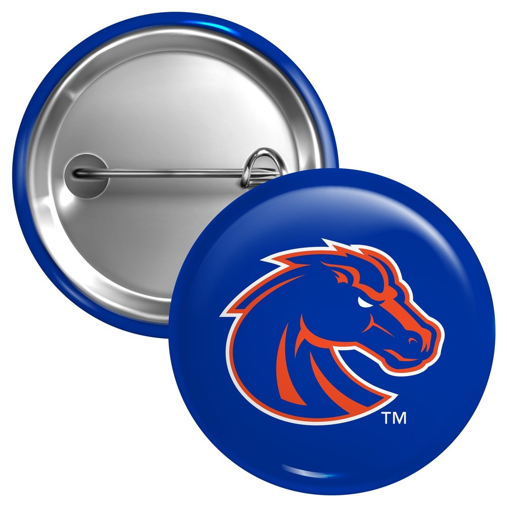 Boise State Broncos Button Pin - 3 Size Options