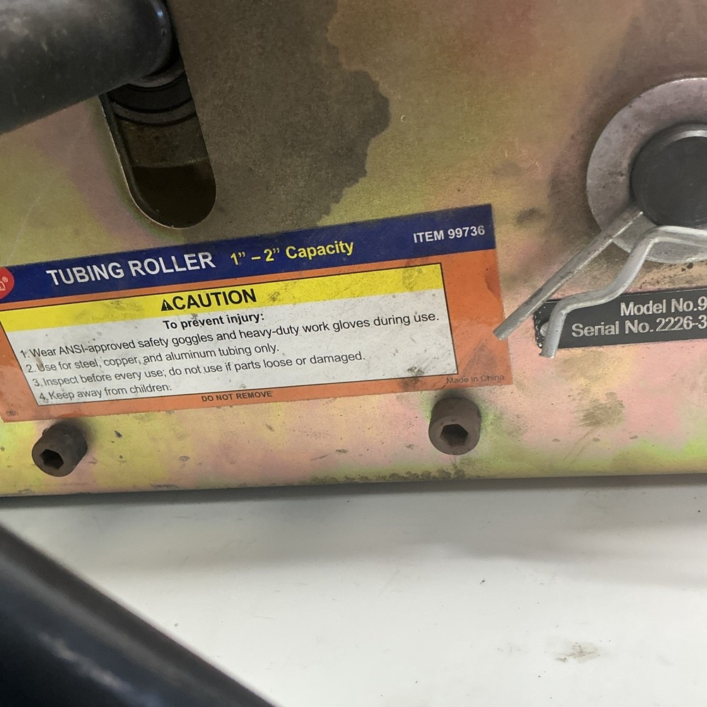 Tubing pipe roller bender 99736 X-309S