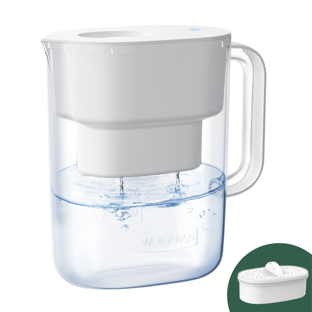 Waterdrop Lucid 10-Cup NSF Certified Water Filter Pitcher,200 gal,
