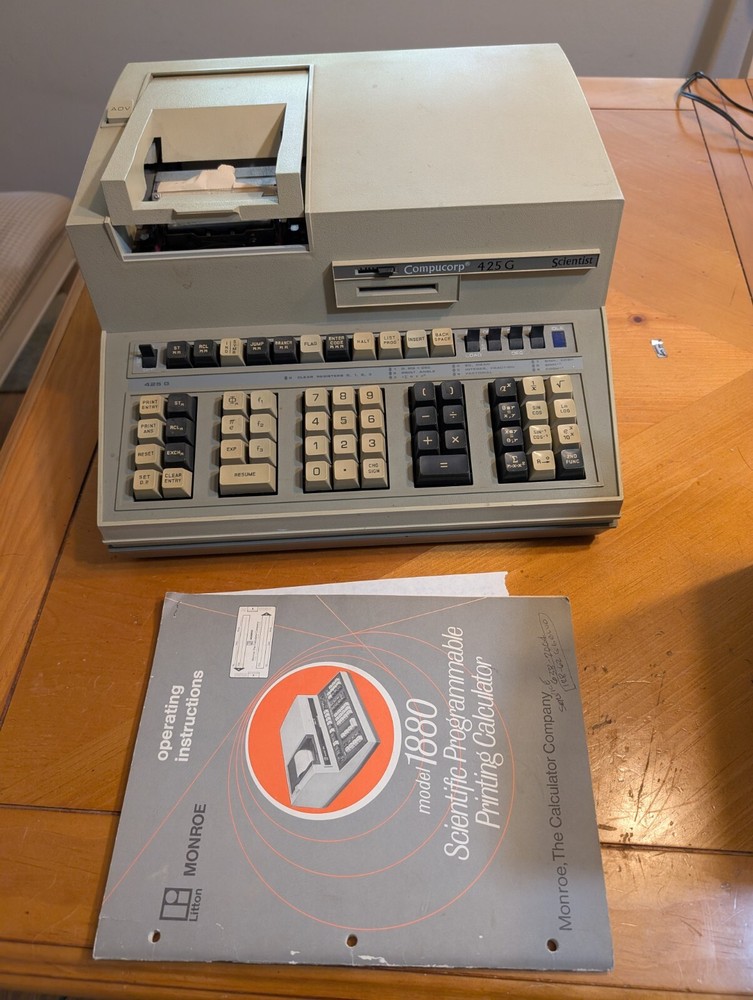 Compucorp 425G Scientist Programmable Printing Calculator Very Rare Computer