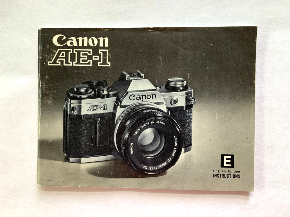 Canon AE-1 - Camera Instruction Book Manual