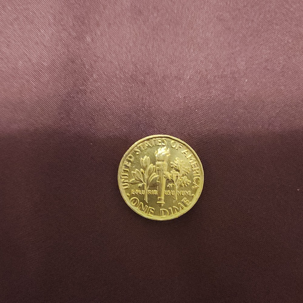 2022 P Roosevelt Dime, Blank Rim Mint Error