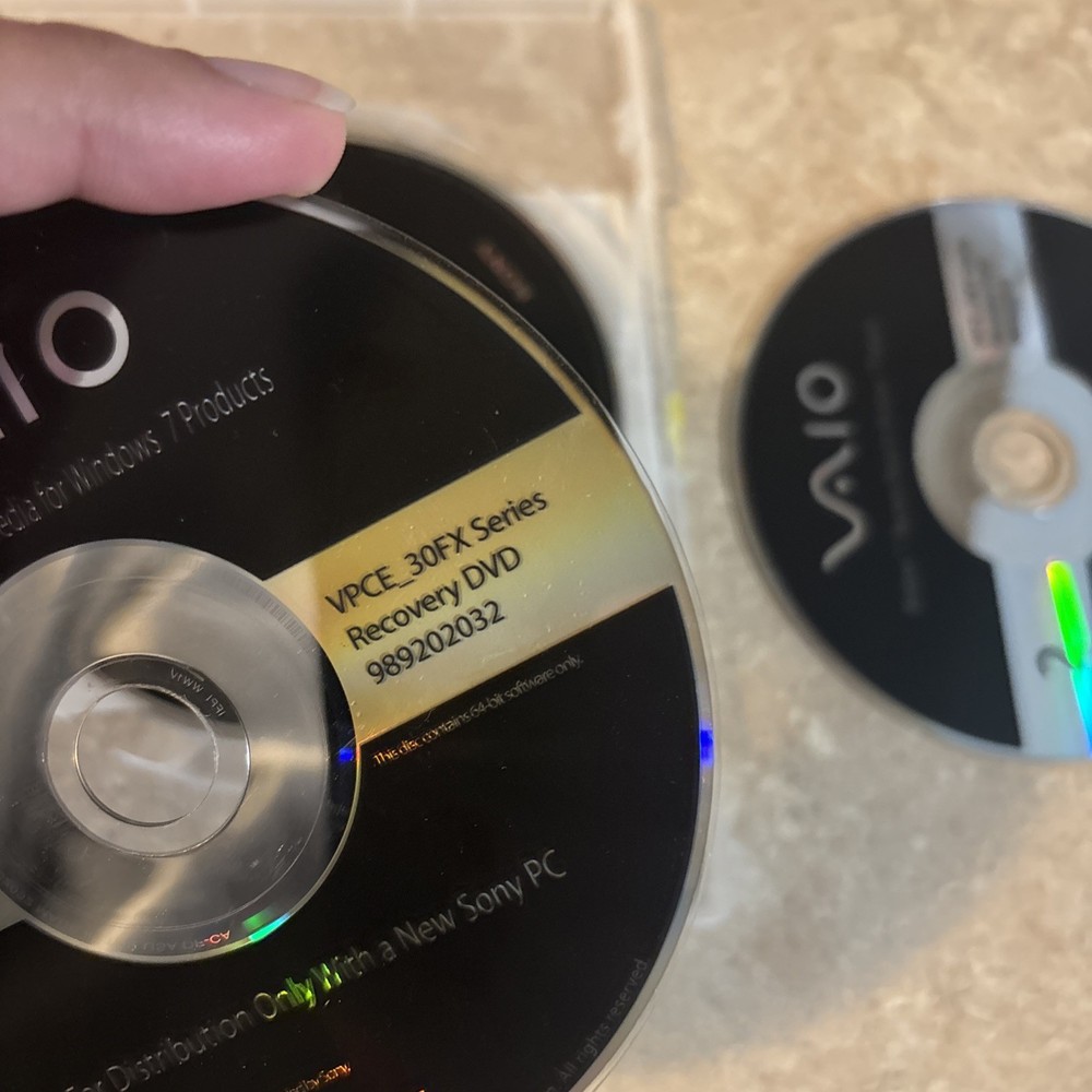 sony vaio windows 7 recovery