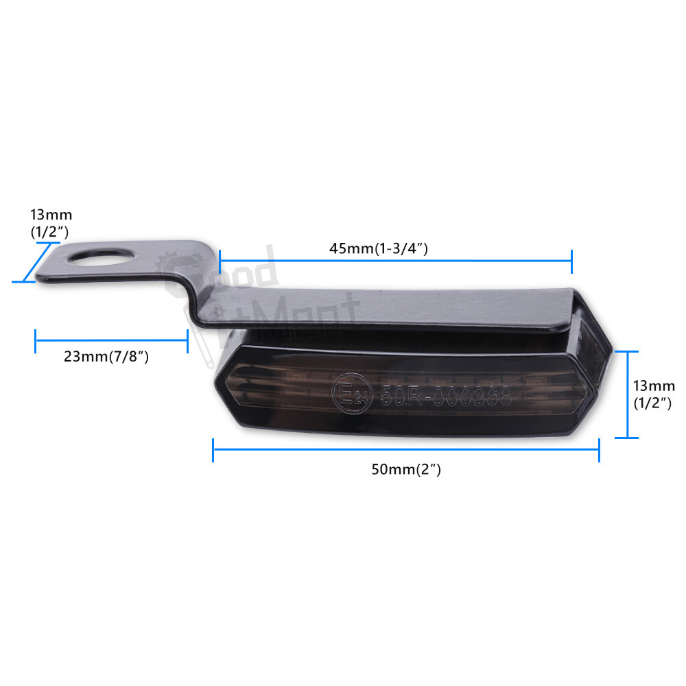 Sequential Flowing LED Turn Signals Mini Handlebar Light For Harley Motorcycle