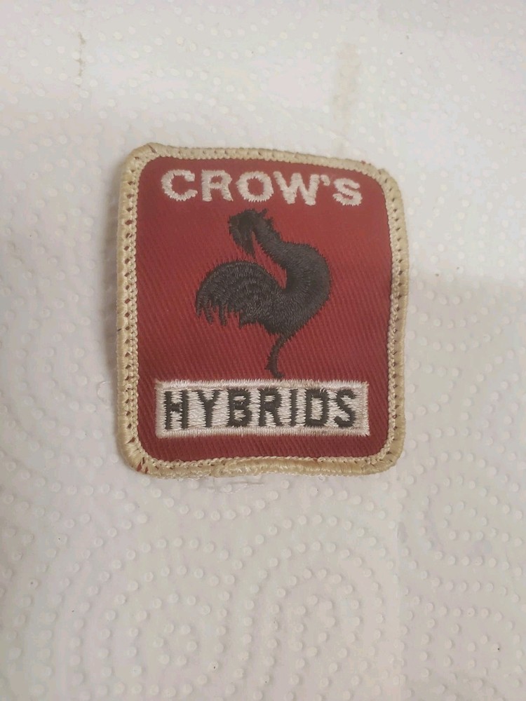2-1/4" X 2-3/4" Cloth Patch Crow's Hybrids Seed Corn Farm